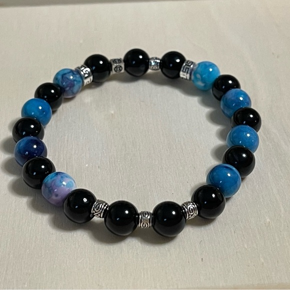 Ocean color Natural Stone Beads Bracelet 🍃will arrive in jewelry pouch. - Picture 5 of 6